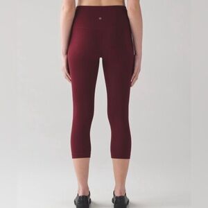 Lululemon Lululemon Align Crop 19in Leggings Women’s Size 4 Deep Rouge